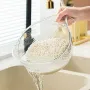 Multifunctional Rice Washing Colander & Vegetable Drainer Basket