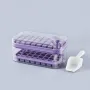 One-Press Easy Release Ice Cube Tray with Storage Bin & Scoop