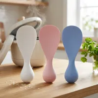 Self-Standing Non-Stick Silicone Rice Paddle / Rice Spoon