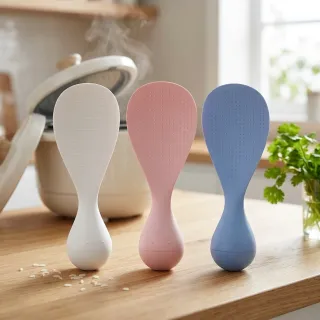 Self-Standing Non-Stick Silicone Rice Paddle / Rice Spoon