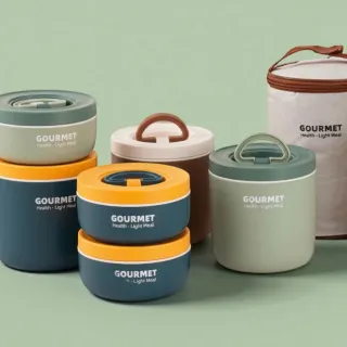 Insulated Plastic Food Container Set