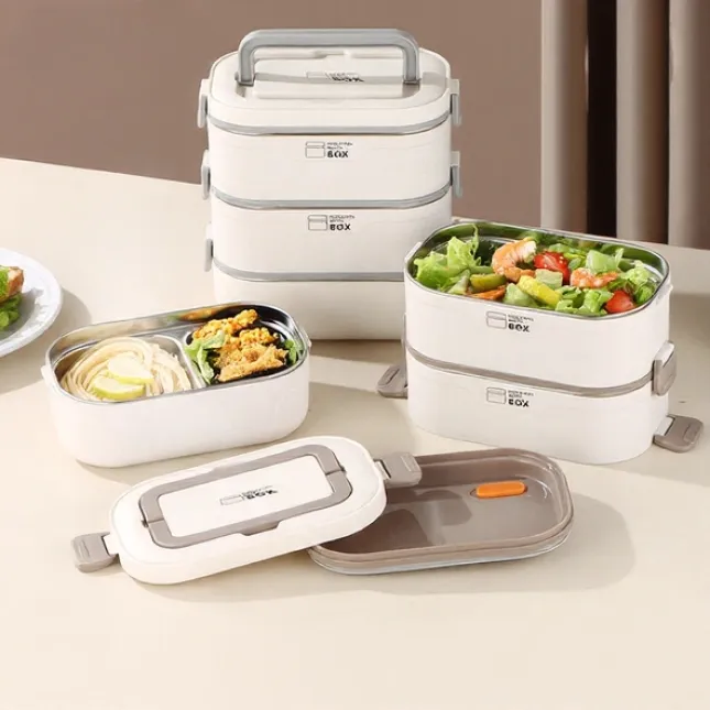 Large Capacity Stainless Steel Insulated Multi-Layer Lunch Box