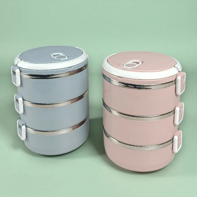 Three-Layer Stainless Steel Lunch Box