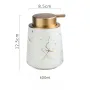 Ceramic Press Lotion Bottle – Marble Finish Soap & Shampoo Dispenser