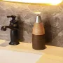 Handmade Ceramic Tapered Lotion & Soap Dispenser Bottle – Cocoa Ridge, 400ML
