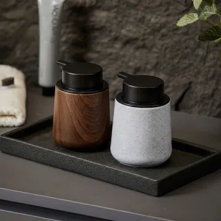 Nordic Stone-Texture Foaming Pump Dispenser Bottle 250ml | Luxury Bathroom Soap & Hand Wash Foam Bottle