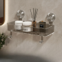 Bathroom Suction Cup Storage Rack
