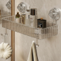 Bathroom Suction Cup Storage Rack