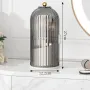 Birdcage 360° Rotating Makeup Brush Holder with Dustproof Transparent Cover