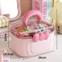 Bow-Tie Multi-Purpose Organizer Box with Transparent Lid & Carry Handle | Storage for Hair Accessories, Makeup, Stationery & Medicine