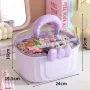 Bow-Tie Multi-Purpose Organizer Box with Transparent Lid & Carry Handle | Storage for Hair Accessories, Makeup, Stationery & Medicine