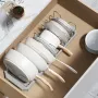 Expandable Pot Lid & Pan Organizer Rack – Adjustable Kitchen Storage (7-Slot)