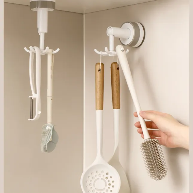 Fasola Rotating Suction Cup Six-Claw Hook Rack