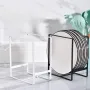 Iron Dish Rack / Plate Drying & Storage Organizer Stand — Kitchen Bowl & Plate Holder