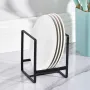Iron Dish Rack / Plate Drying & Storage Organizer Stand — Kitchen Bowl & Plate Holder
