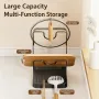 Pot Lid & Cutting Board Storage Rack with Drip Tray – Countertop Organizer Stand
