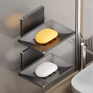 Punch-Free Wall-Mounted Drainage Soap Holder