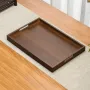 Rectangular Bamboo Wood Serving Tea Tray