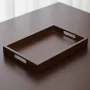 Rectangular Bamboo Wood Serving Tea Tray