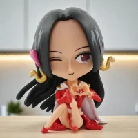 One Piece Q-Version Sitting Boa Hancock Anime Figure (Empress)