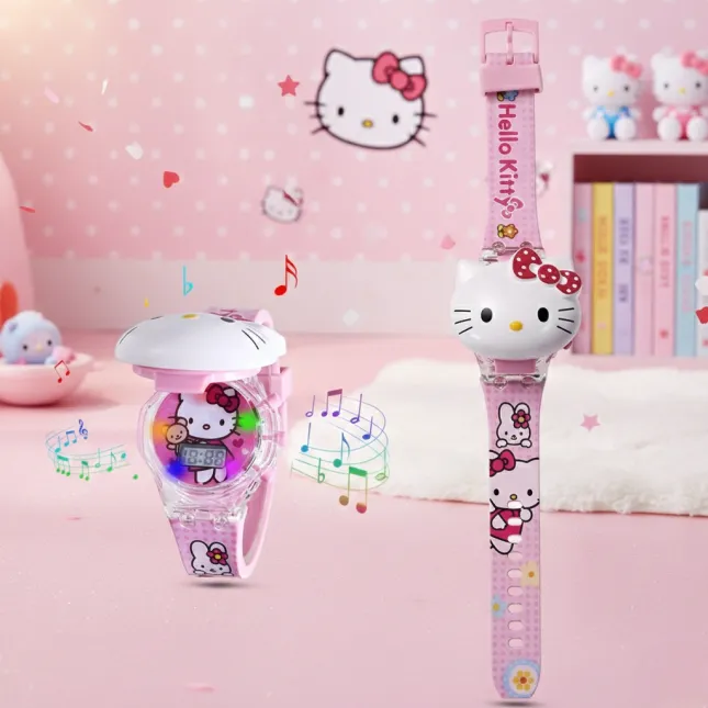 KT Cat Kids Digital Watch with Music & Light