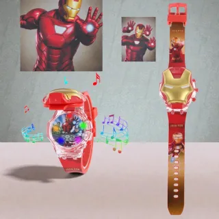 Iron Man Kids Digital Watch with Music & Light