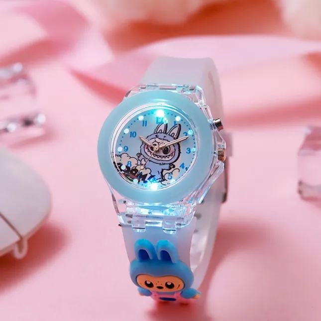 Kids Labubu Glowing Watch Blue