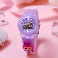 Kids Labubu Luminous Watch Purple