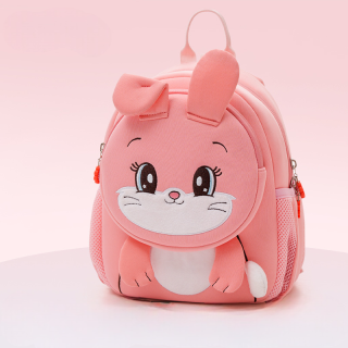 Peach Bunny Kids Backpack