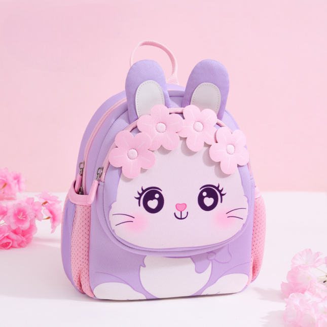 Purple Bunny Kids Backpack