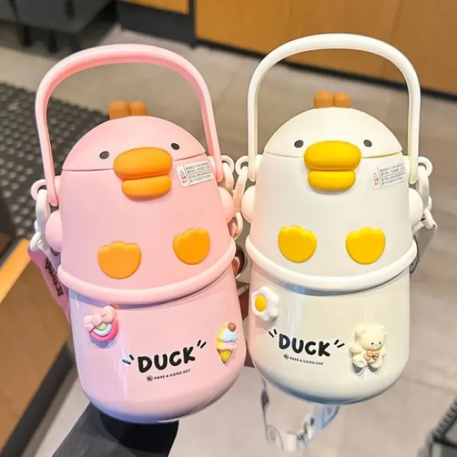 Cute Duck Children’s Stainless Steel Thermos Cup