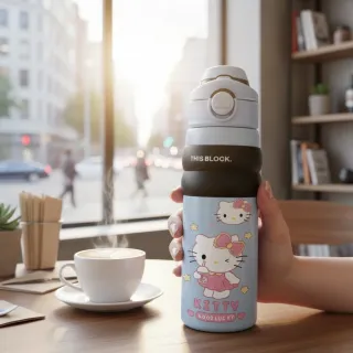 Hello Kitty 304 Stainless Steel Portable Water Bottle – 550ml