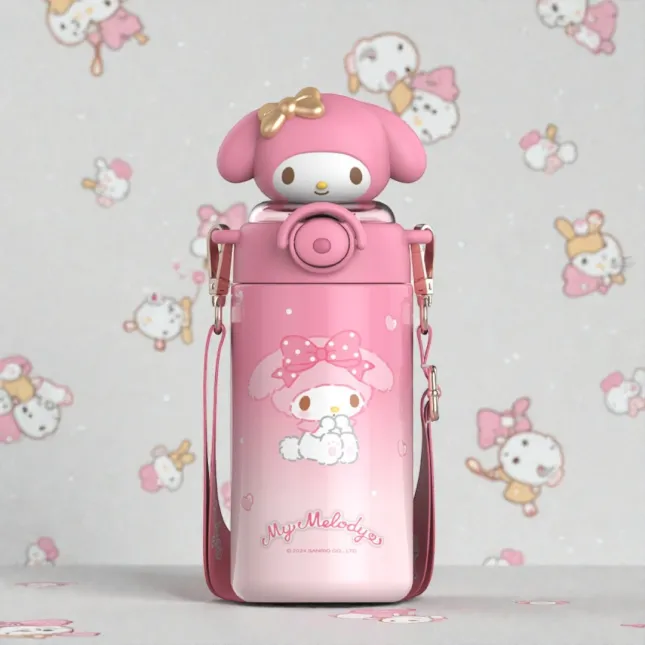 My Melody 3D Character Kids' Insulated Water Bottle - 600ml Sweet Pink