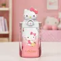 Sanrio Hello Kitty Stainless Steel Water Bottle with Strap – 3D Figure Cap Insulated Cup 600mL