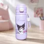Kuromi Stainless Steel Insulated Water Bottle with Straw & Carry Strap – 500ml