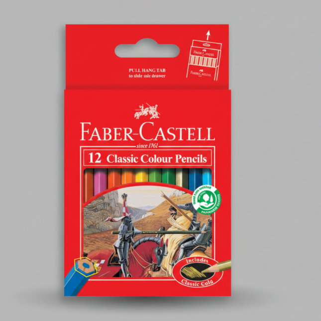 Faber Castell Classic Color Pencil Short - 12