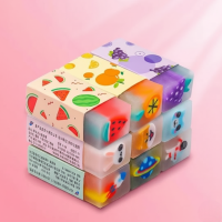 9-Piece Themed Eraser Set — Space / Cute Pet / Fruit