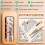 8-Piece Anti-Myopia Compass & Ruler Set – Student Geometry Kit
