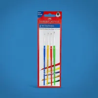Faber-Castell Tri-Grip Round Brush Set – Pack of 4