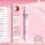 12-Color Rainbow Pony Ballpoint Pen – Cute Multifunctional