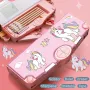 Single-Sided Multi-Function Button Pencil Box – Unicorn