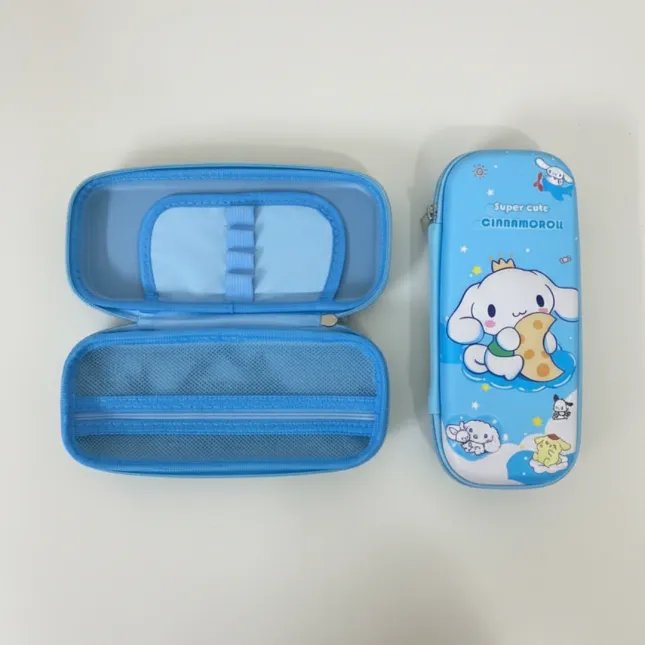 Big-Eared Dog Blue Pencil Case