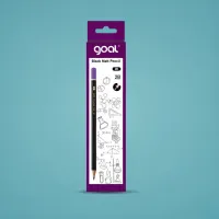 Goal Black Matt Pencil 2B – Real Wood Graphite Pencil (12pcs)