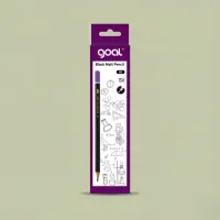 Goal Black Matt Pencil 6B – Real‑Wood Soft Graphite Pencil (12pcs)