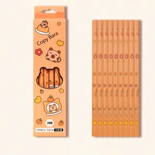 HB Pencil Set – Capybara Cartoon (12 pcs)