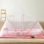 Baby Mosquito Net Bed Set with Cotton Pad & Pillow (4-Piece)