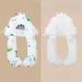 Crown Dinosaur All-Cotton Gauze & Tencel Baby Sleep Pillowcase Set – Shaped Anti-Startle Pillow (70×40 cm)