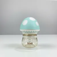 90ml Mushroom Green PPSU Baby Bottle – Anti-Colic, Wide Neck, BPA-Free