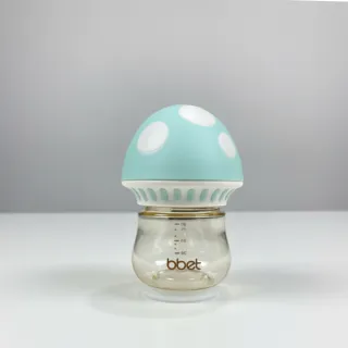 90ml Mushroom Green PPSU Baby Bottle – Anti-Colic, Wide Neck, BPA-Free