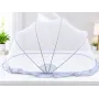 Foldable Baby Mosquito Net – Portable Pop-Up Dome Net with Ruffle Edge for Baby Bed & Cot